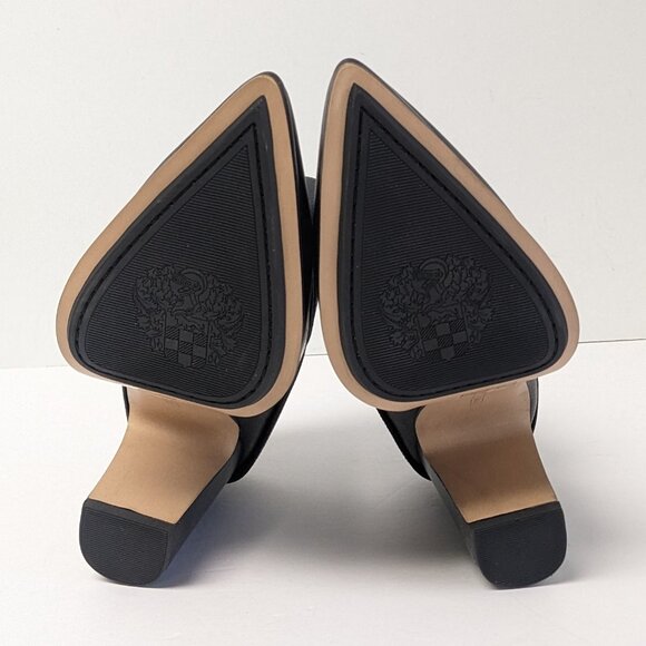 NWOB Vince Camuto Black Ankle Boots with Gold Buckle - Picture 6 of 7